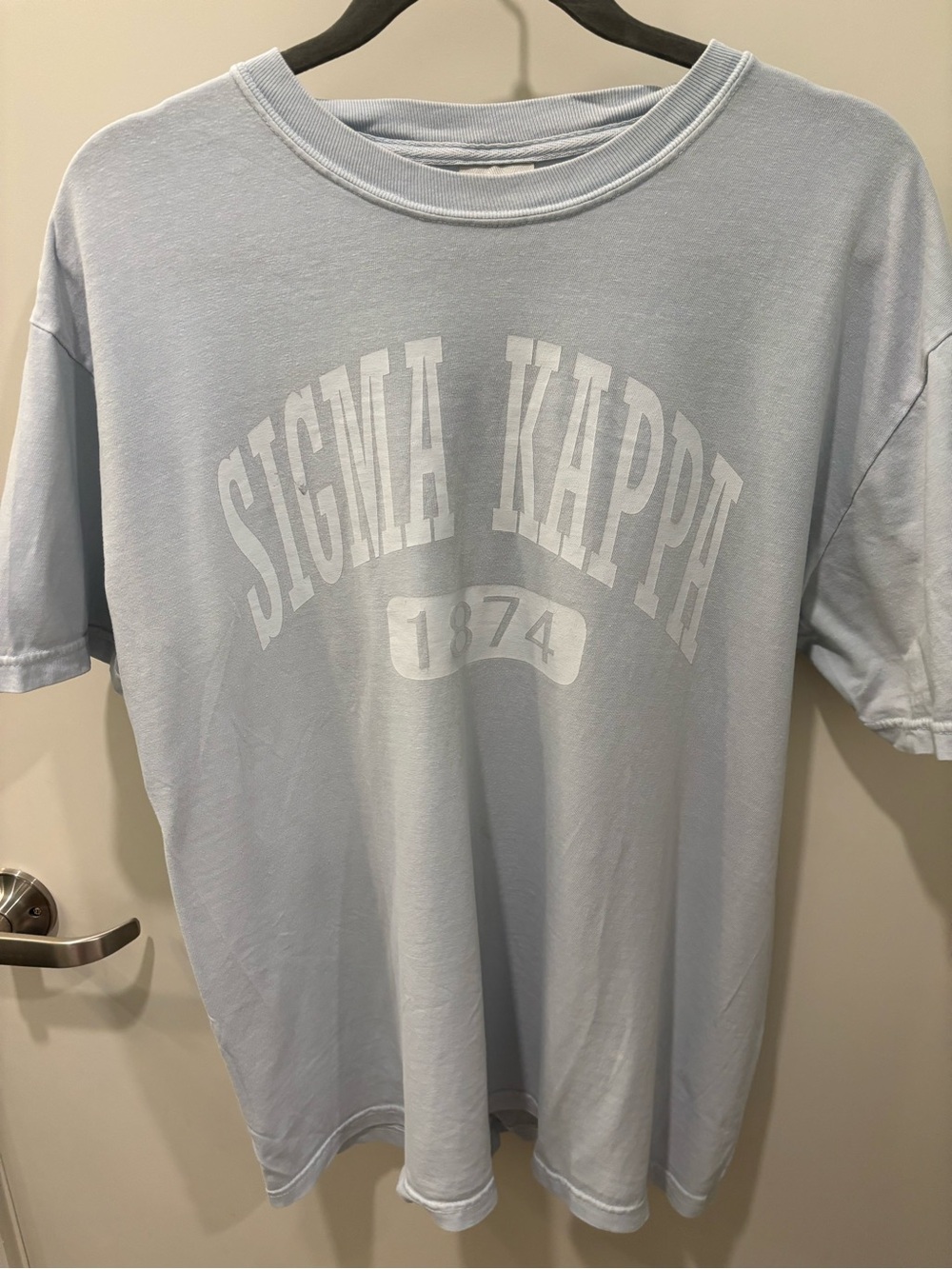 Sigma Kappa Sorority Light Blue Graphic Tee